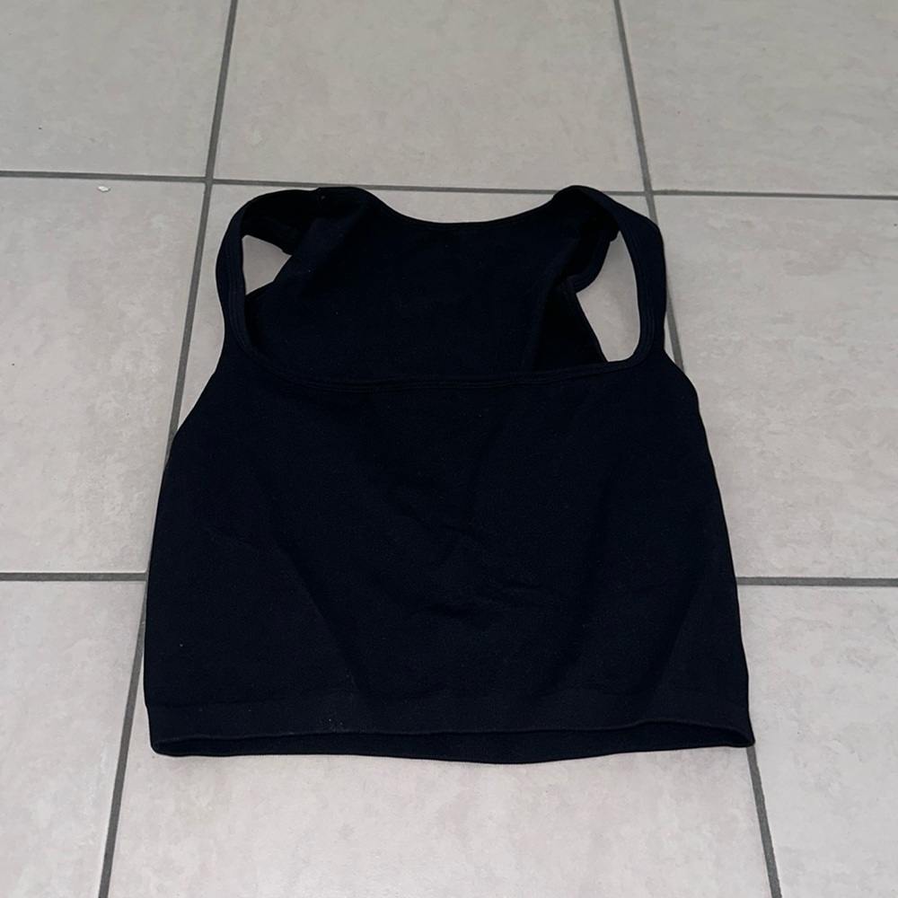 Black crop top